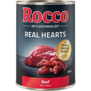 👉 Voordeelpakket: Rocco Real Hearts 24 x 400 g - Kip met hele Kippenharten 4260077047629