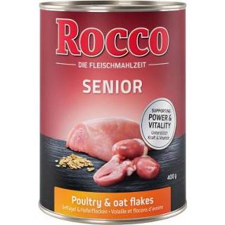 👉 Voordeelpakket: Rocco Senior 24 x 400 g - Gevogelte & Havervlokken 4260077045472