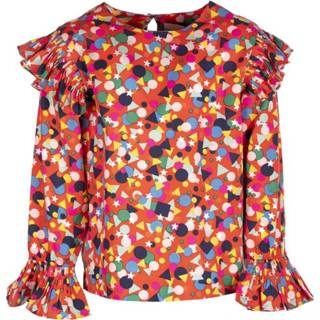 👉 Blous vrouwen rood Blouse