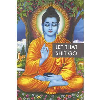 👉 Poster unisex Materiaa Papier meerkleurig Buddha - Let that shit go 4057786565489