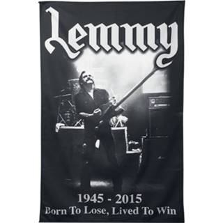 👉 Vlag unisex meerkleurig Motörhead - Lemmy Lived To Win 5055339777869