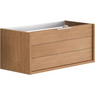 👉 Wastafelonderkast eiken male Allibert Sorento 120cm geolied kendal dubbele sifonuitsparing 3588560363430