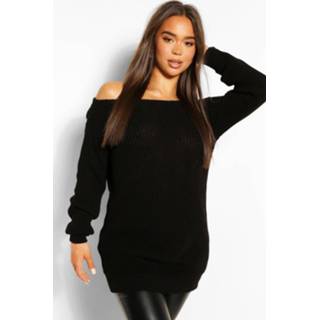 👉 Slash Neck Sweater, Black