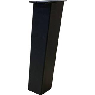 👉 Tafelpoot zwarte staal zwart Set 4 schuine tafelpoten 40 cm (koker 8 x cm) 9500025995554