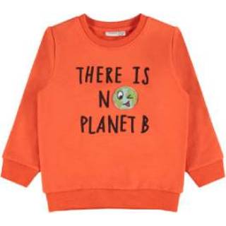 Sweatshirt katoen mix babymode jongens oranje Name it NMMLA PLANET Tiger lelie 5714911567471