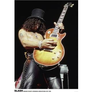 👉 Poster unisex Hoofdmateriaa Papier meerkleurig Guns N' Roses - Slash NYC 1988 4057786879166