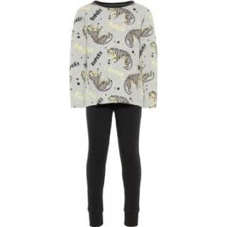 Katoen mix jongens kindermode grijs grijze Name it Pajama's Melange 5713772776633