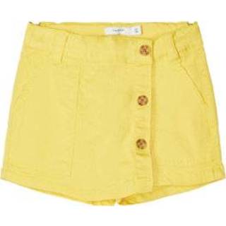 👉 Katoen mix babymode meisjes geel Name it Girls Shorts Nmfadelle-espinnengoud 5714500785286