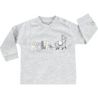 👉 Shirt lange mouw grijs pasgeborene jongens JACKY Lama lichtgrijs gemêleerd 4001742783240