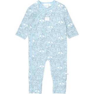 👉 Pyjama blauw katoen mix pasgeborene jongens Feetje met klapvoet We Are Family Blue 8718751473920