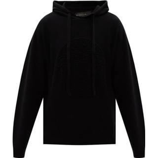 👉 Hoodie male zwart Wool