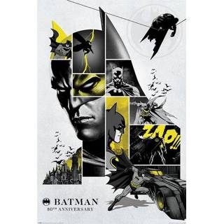 👉 Poster unisex Hoofdmateriaa Papier meerkleurig Batman - 80's Anniversary 5050574345590