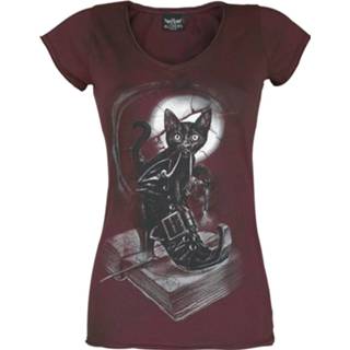 👉 Shirt rood vrouwen m Alchemy England - Midnight Mischief T-shirt 4064854123687