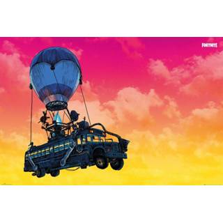 👉 Poster unisex Hoofdmateriaa Papier meerkleurig Fortnite - Battle Bus 5028486481101