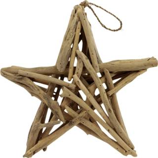 👉 Kerst ster hout Kerstster van Drijfhout (30 x 30 cm) 8717506133928