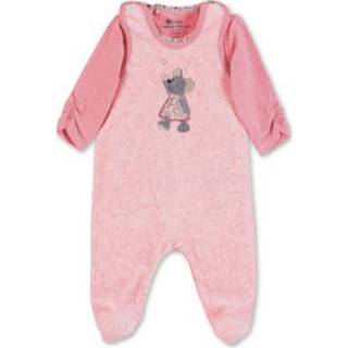 👉 Rompertje roze katoen mix meisjes Sterntaler Romper pak set Nicki Mabel melange 4055579096080