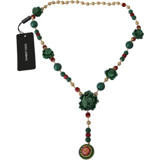 👉 Onesize vrouwen groen Cavolo Crystal Opera Chain Necklace 8051124501425