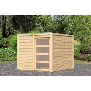 👉 Tuin huisje Karibu | Tuinhuis Qubic 1 Onbehandeld 4010090798455