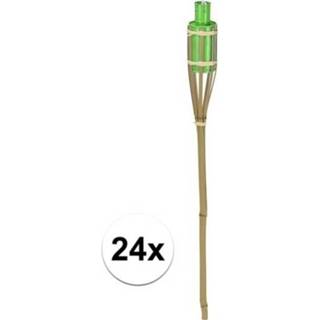 👉 Tuinfakkel geel bamboe 24x 65 cm
