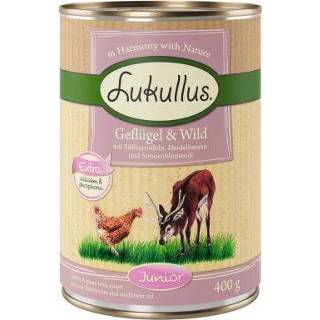 👉 Lukullus Junior Gevogelte & Wild - 6 x 800 g 4260358517018
