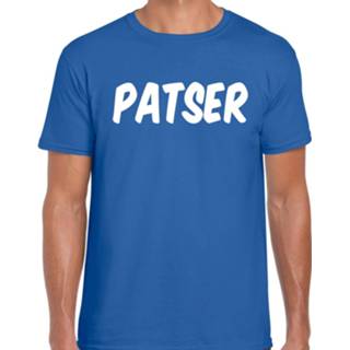 👉 Shirt blauw mannen Fout Patser t-shirt / kleding voor heren