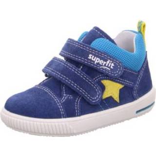 👉 Lage schoenen blauw geel leer medium jongens Superfit Moppy blauw/geel (medium) 9010159841905