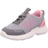 Lage schoenen grijs roze textiel meisjes Superfit schoen Rush lichtgrijs/roze 9010159823277