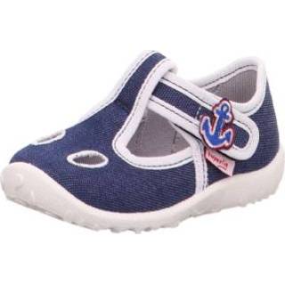 👉 Slippers blauw textiel babymode jongens Superfit slipper Spotty anker 9010159868940