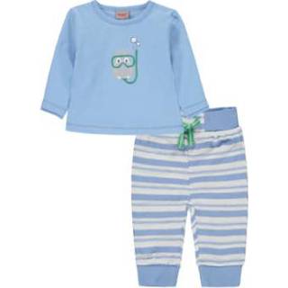 👉 Babysetje katoen mix pasgeborene jongens blauw baby's KANZ Babyset 2-delig placideblauw 4062108158355