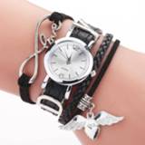 👉 Watch zilver leather vrouwen Duoya Brand Watches For Women Luxury Silver Heart Pendant Belt Quartz Clock Ladies Wrist 2019 Zegarek Damski
