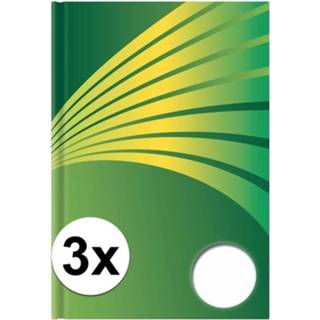 👉 Schrift groene 3x Luxe A6 formaat harde kaft