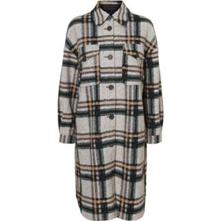👉 Shirt l vrouwen grijs Chrissie Long Check