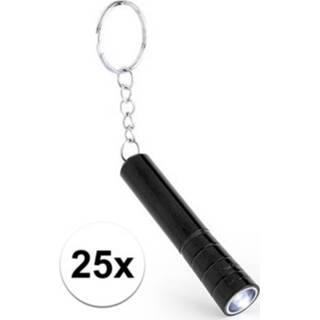 👉 Zaklamp 10x Voordelige zaklampjes aan sleutelhanger 6.5 cm