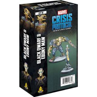 👉 Zwart Marvel Crisis Protocol - Black Dwarf and Ebony Maw 841333108748