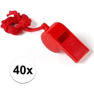 👉 Fluit rode plastic touwtje 30x aan