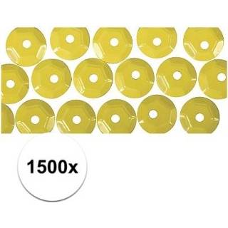 👉 Paillet geel 1000x Zakje pailletten