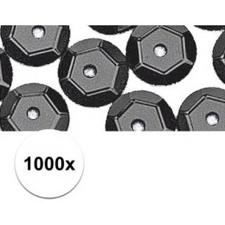👉 Paillet zwarte 1000x pailletten 6 mm