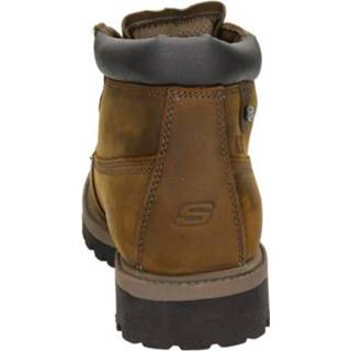 👉 Veterboots gevet leer men bruin Skechers Utility Footwear 8719796997617