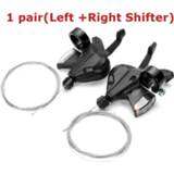 👉 Bike 1 Pair MTB Shifters 3x8 21 Speed Bicycle Left Right Cycling Levers Derailleur Brake Lever Shifter Set