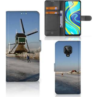 👉 Flipcover Xiaomi Redmi Note 9 Pro | 9S Flip Cover Schaatsers 8720215143409