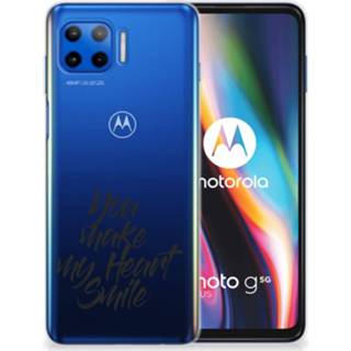 👉 Siliconen hoesje Motorola Moto G 5G Plus met naam Never Give Up 8720215577679