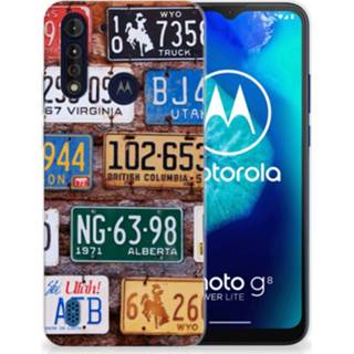 👉 Siliconen hoesje Motorola Moto G8 Power Lite met foto Kentekenplaten 8720215244984