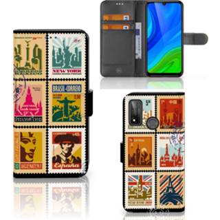 👉 Flipcover Huawei P Smart 2020 Flip Cover Postzegels 8720215192414