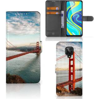 👉 Flipcover Xiaomi Redmi Note 9 Pro | 9S Flip Cover Golden Gate Bridge 8720215288964