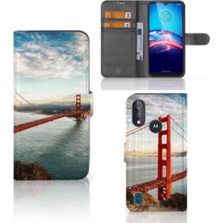 Flipcover Bookcase Moto E6s Flip Cover Golden Gate Bridge 8720215103472