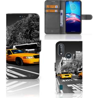 👉 Flipcover Bookcase Moto E6s Flip Cover New York Taxi 8720215160901