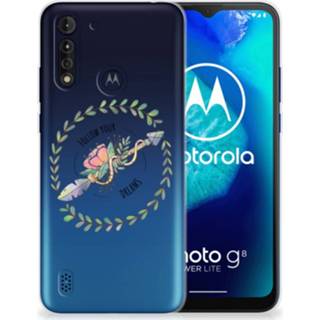 👉 Telefoonhoes Motorola Moto G8 Power Lite Telefoonhoesje met Naam Boho Dreams 8720215624298