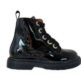 👉 Veterboots lak vrouwen zwart Develab