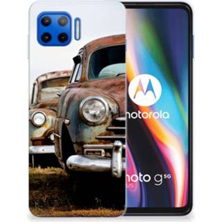 👉 Siliconen hoesje Motorola Moto G 5G Plus met foto Vintage Auto 8720215814279