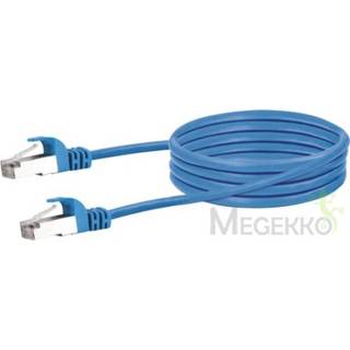 👉 Netwerkkabel blauw Schwaiger CKB6005 058 0,5 m Cat6 SF/UTP (S-FTP) 4004005018813